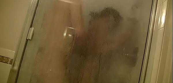  boyfriend is having a problem with his erection, so they stop sex in the shower